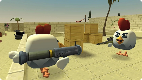 Tangkapan Skrin Chicken Gun 1